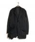 Yohji Yamamoto pour homme（ヨウジヤマモト プールオム）の古着「WOOL GABARDINE LEFT SIDE DRAPED JACKET」｜ブラック