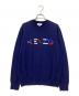 KENZO（ケンゾー）の古着「マルチカラーロゴ クルーネックニット」｜ネイビー