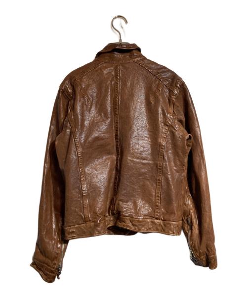 NEIL BARRETT（ニールバレット）NEIL BARRETT (ニールバレット) マルチポケットレザージャケット ブラウン サイズ:XSの古着・服飾アイテム