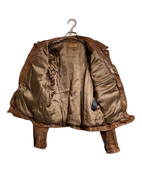 NEIL BARRETT（ニールバレット）NEIL BARRETT (ニールバレット) マルチポケットレザージャケット ブラウン サイズ:XSの古着・服飾アイテム