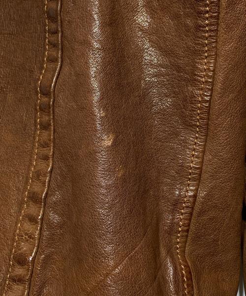 NEIL BARRETT（ニールバレット）NEIL BARRETT (ニールバレット) マルチポケットレザージャケット ブラウン サイズ:XSの古着・服飾アイテム