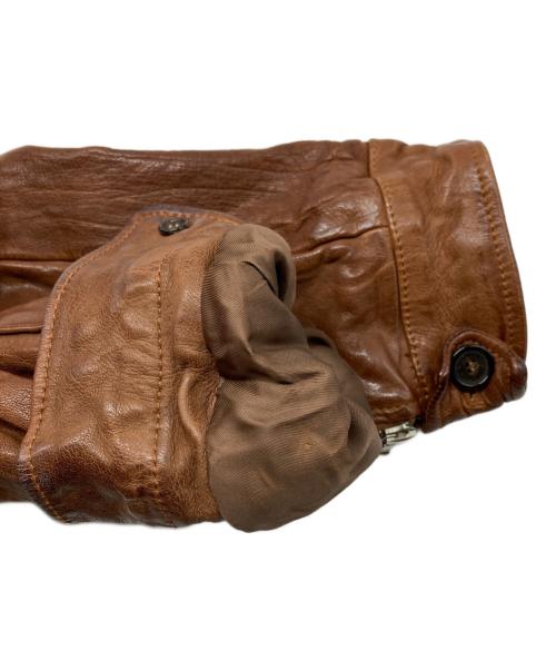 NEIL BARRETT（ニールバレット）NEIL BARRETT (ニールバレット) マルチポケットレザージャケット ブラウン サイズ:XSの古着・服飾アイテム