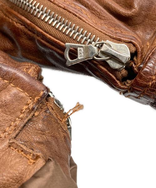 NEIL BARRETT（ニールバレット）NEIL BARRETT (ニールバレット) マルチポケットレザージャケット ブラウン サイズ:XSの古着・服飾アイテム