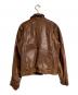 NEIL BARRETT (ニールバレット) マルチポケットレザージャケット ブラウン サイズ:XS：30000円