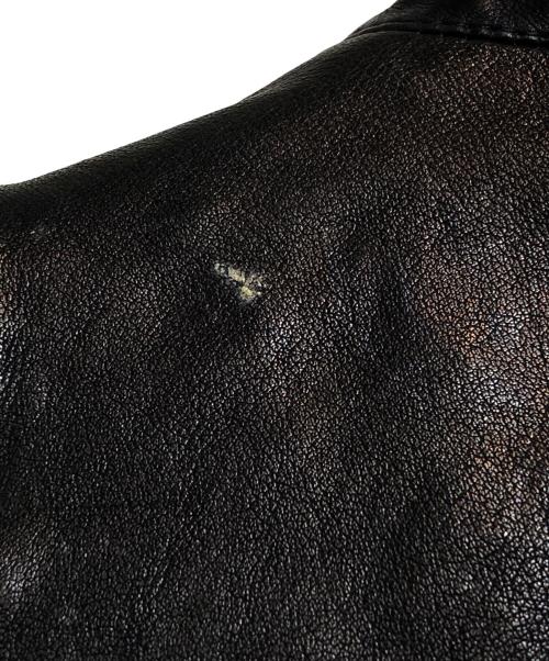 NEIL BARRETT（ニールバレット）NEIL BARRETT (ニールバレット) マルチポケットノーカラーレザージャケット ネイビー サイズ:Mの古着・服飾アイテム