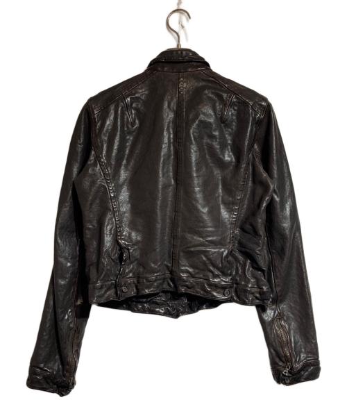 NEIL BARRETT（ニールバレット）NEIL BARRETT (ニールバレット) マルチポケットレザージャケット ブラウン サイズ:Sの古着・服飾アイテム