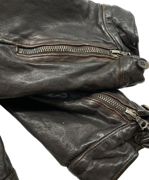 NEIL BARRETT（ニールバレット）NEIL BARRETT (ニールバレット) マルチポケットレザージャケット ブラウン サイズ:Sの古着・服飾アイテム