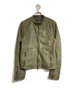 NEIL BARRETTニールバレット）の古着「パイソンレザージャケット」｜グリーン