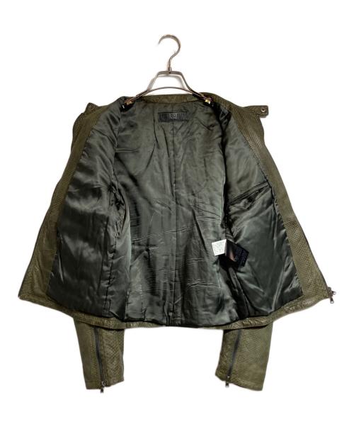 NEIL BARRETT（ニールバレット）NEIL BARRETT (ニールバレット) パイソンレザージャケット グリーン サイズ:XSの古着・服飾アイテム