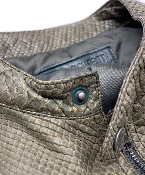 NEIL BARRETT（ニールバレット）NEIL BARRETT (ニールバレット) パイソンレザージャケット グリーン サイズ:XSの古着・服飾アイテム