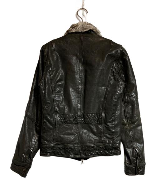 NEIL BARRETT（ニールバレット）NEIL BARRETT (ニールバレット) 襟ファーレザージャケット ブラック サイズ:XXSの古着・服飾アイテム