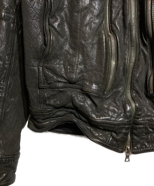 NEIL BARRETT（ニールバレット）NEIL BARRETT (ニールバレット) 襟ファーレザージャケット ブラック サイズ:XXSの古着・服飾アイテム