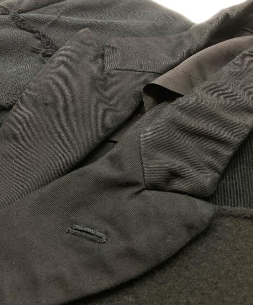 COMME des GARCONS HOMME PLUS（コムデギャルソンオムプリュス）COMME des GARCONS HOMME PLUS (コムデギャルソンオムプリュス) パッチワークジャケット ブラック サイズ:Sの古着・服飾アイテム