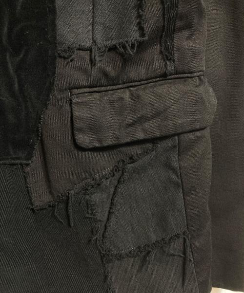 COMME des GARCONS HOMME PLUS（コムデギャルソンオムプリュス）COMME des GARCONS HOMME PLUS (コムデギャルソンオムプリュス) パッチワークジャケット ブラック サイズ:Sの古着・服飾アイテム