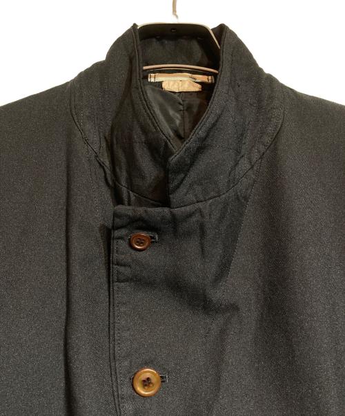 COMME des GARCONS HOMME PLUS（コムデギャルソンオムプリュス）COMME des GARCONS HOMME PLUS (コムデギャルソンオムプリュス) カットオフポリ縮スナップボタンジャケット ブラック サイズ:Sの古着・服飾アイテム