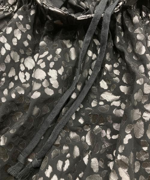 BLACK COMME des GARCONS（ブラックコムデギャルソン）BLACK COMME des GARCONS (ブラックコムデギャルソン) レオパードプリントスカート ブラック サイズ:XSの古着・服飾アイテム