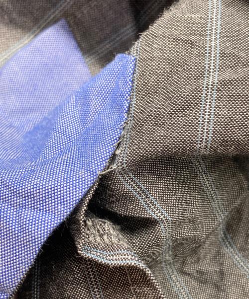 JUNYA WATANABE COMME des GARCONS（(ジュンヤワタナベ コムデギャルソン）JUNYA WATANABE COMME des GARCONS ((ジュンヤワタナベ コムデギャルソン) ストライプ縮絨ジャケット グレー サイズ:SSの古着・服飾アイテム