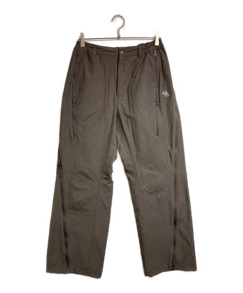 san san gear（サンサンギア）san san gear (サンサンギア) THIRD KITジップパンツ ブラウン サイズ:1の古着・服飾アイテム