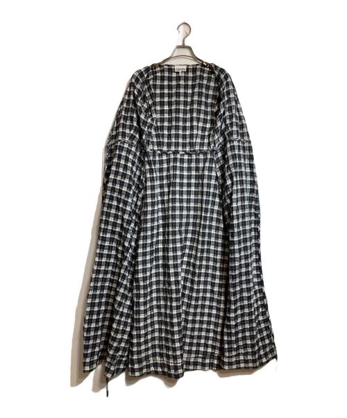 GANNI（ガニー）Ganni (ガニー) チェックワンピース ブラック×グレー サイズ:34の古着・服飾アイテム