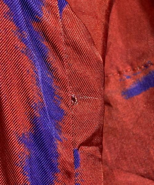 TOGA PULLA（トーガ プルラ）TOGA PULLA (トーガ プルラ) インナープリントドレス ブラウン×ネイビー サイズ:38の古着・服飾アイテム