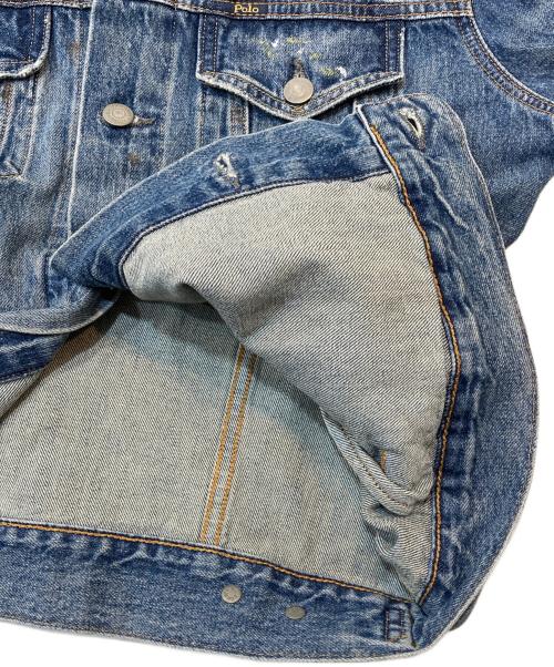 Denim & Supply Ralph Lauren（デニム＆サプライ ラルフローレン）Denim & Supply Ralph Lauren (デニム＆サプライ ラルフローレン) ペイントデニムジャケット ネイビー サイズ:Mの古着・服飾アイテム