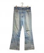 LEVI'Sリーバイス）の古着「ベルボトムデニムパンツ」｜ブルー