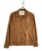 Acne studiosアクネ ストゥディオス）の古着「ラインシャツ」｜ブラウン