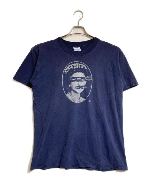 GILDAN（ギルダン）GILDAN (ギルダン) プリントTシャツ ネイビー サイズ:Lの古着・服飾アイテム