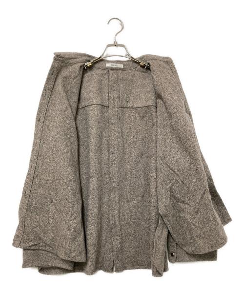 Snidel（スナイデル）Snidel (スナイデル) メタルフレームボタンシャツ グレー サイズ:Fの古着・服飾アイテム