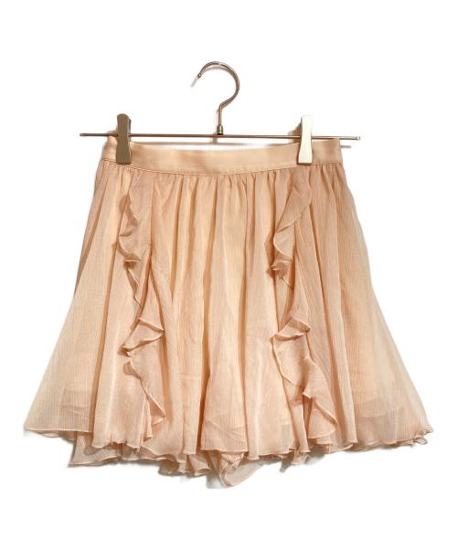 Snidel（スナイデル）Snidel (スナイデル) ラッフルミニセットアップ ピンクの古着・服飾アイテム