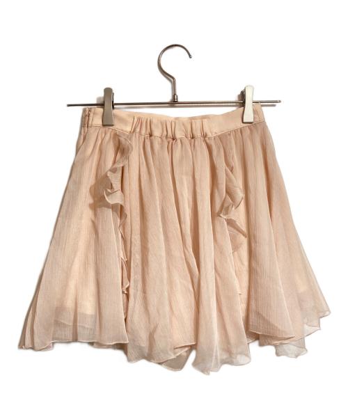 Snidel（スナイデル）Snidel (スナイデル) ラッフルミニセットアップ ピンクの古着・服飾アイテム