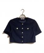 Snidelスナイデル）の古着「サマーツイードジャケット」｜ネイビー