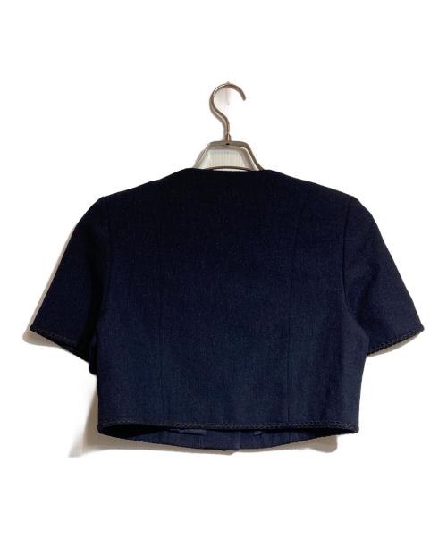 Snidel（スナイデル）Snidel (スナイデル) サマーツイードジャケット ネイビー サイズ:1の古着・服飾アイテム