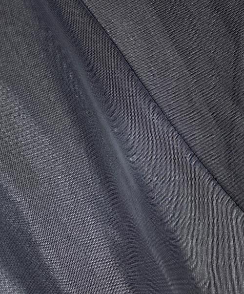 Snidel（スナイデル）Snidel (スナイデル) Chacott (チャコット) ニット×チュールコンビワンピース グレーの古着・服飾アイテム