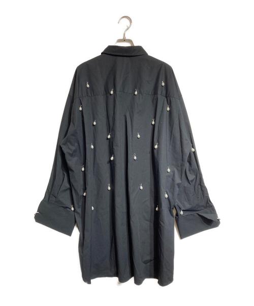 JOSE MOON（ジョゼムーン）JOSE MOON (ジョゼムーン) SHIRT with PEARL ブラック サイズ:FREEの古着・服飾アイテム