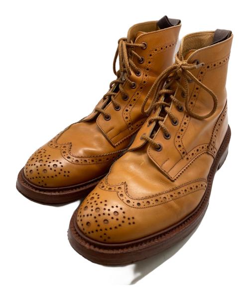 Tricker's（トリッカーズ）Tricker's (トリッカーズ) ウィングチップカントリーブーツ ブラウン サイズ:10の古着・服飾アイテム