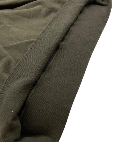 NVRFRGT（ネヴァーフォーゲット）NVRFRGT (ネヴァーフォーゲット) PANELLED DOUBLE LAYER C/N SWEAT グリーン サイズ:3の古着・服飾アイテム