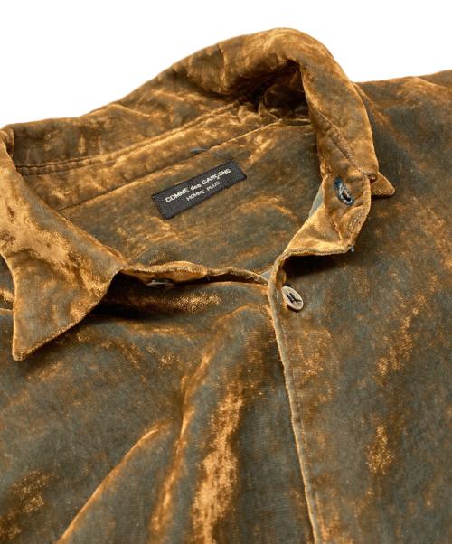 COMME des GARCONS HOMME PLUS（コムデギャルソンオムプリュス）COMME des GARCONS HOMME PLUS (コムデギャルソンオムプリュス) ベロアシャツ ベージュ サイズ:なしの古着・服飾アイテム