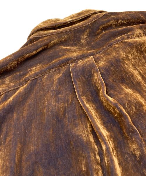 COMME des GARCONS HOMME PLUS（コムデギャルソンオムプリュス）COMME des GARCONS HOMME PLUS (コムデギャルソンオムプリュス) ベロアパネルパターンシャツ ベージュ サイズ:なしの古着・服飾アイテム