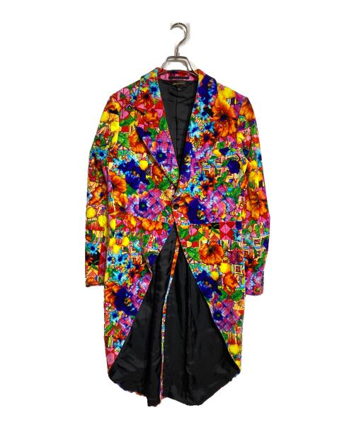 COMME des GARCONS（コムデギャルソン）COMME des GARCONS (コムデギャルソン) 総柄ベロアジャケット マルチカラー サイズ:Mの古着・服飾アイテム