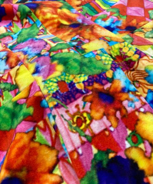 COMME des GARCONS（コムデギャルソン）COMME des GARCONS (コムデギャルソン) 総柄ベロアジャケット マルチカラー サイズ:Mの古着・服飾アイテム