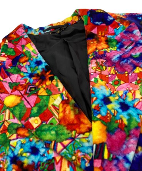 COMME des GARCONS（コムデギャルソン）COMME des GARCONS (コムデギャルソン) 花柄ベロアジャケット マルチカラー サイズ:Mの古着・服飾アイテム