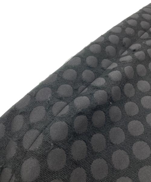 COMME des GARCONS HOMME PLUS（コムデギャルソンオムプリュス）COMME des GARCONS HOMME PLUS (コムデギャルソンオムプリュス) ドット柄ロングテーラードジャケット ブラック サイズ:Ｓの古着・服飾アイテム