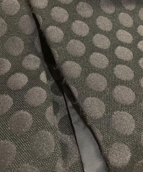 COMME des GARCONS HOMME PLUS（コムデギャルソンオムプリュス）COMME des GARCONS HOMME PLUS (コムデギャルソンオムプリュス) ドット柄ロングテーラードジャケット ブラック サイズ:Ｓの古着・服飾アイテム