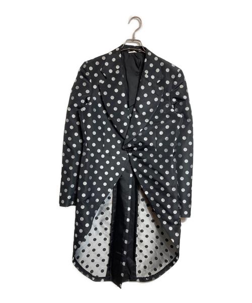 COMME des GARCONS HOMME PLUS（コムデギャルソンオムプリュス）COMME des GARCONS HOMME PLUS (コムデギャルソンオムプリュス) ドット柄モーニングジャケット グレー サイズ:Ｓの古着・服飾アイテム