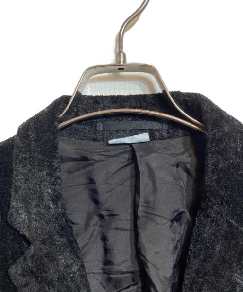COMME des GARCONS HOMME PLUS（コムデギャルソンオムプリュス）COMME des GARCONS HOMME PLUS (コムデギャルソンオムプリュス) パイルスタッズロングジャケット ブラック サイズ:Sの古着・服飾アイテム
