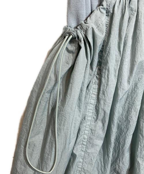 AMOMENTO（アモーメント）AMOMENTO (アモーメント) SHEER JERSEY ワンピース ブルーの古着・服飾アイテム