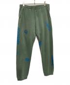 BRAIN DEADブレインデッド）の古着「プリントスウェットパンツ」｜グリーン