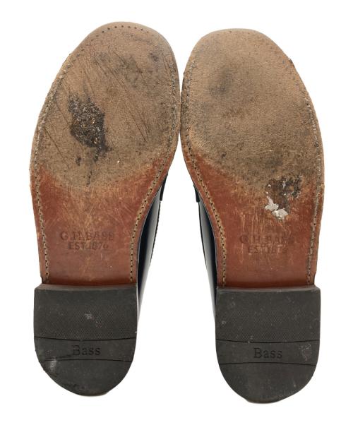 G.H.BASS&CO.（ジー・エイチ・バス・コー）G.H.BASS&CO. (ジー・エイチ・バス・コー) タッセルローファー ブラック サイズ:27cmの古着・服飾アイテム