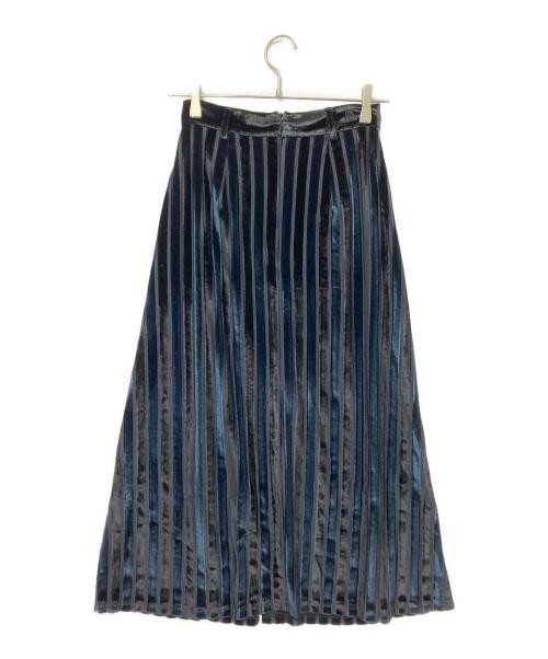 Tnewties（トゥエンティーズ）Tnewties (トゥエンティーズ) ベロアスカート ブラック×ネイビー サイズ:S 未使用品の古着・服飾アイテム